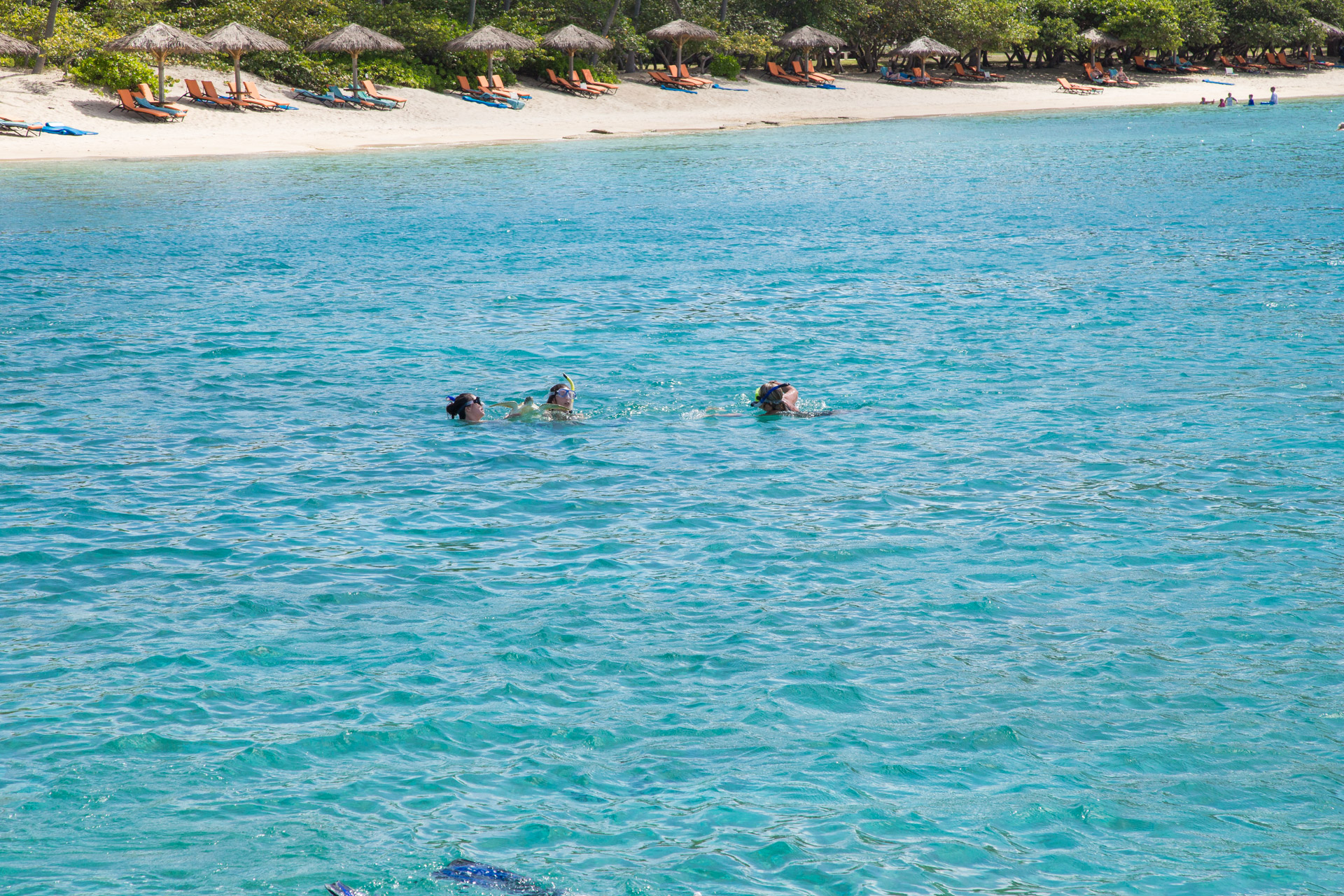 Crystal clear waters of Necker Island
